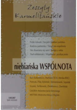 Zeszyty Karmelitańskie, nr 3. Niebiańska Wspólnota.