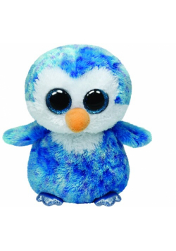 Beanie Boos Ice Cube - niebieski pingwin średni