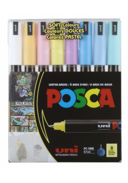 Markery PC-1MR soft colors pastelowe kolory Posca Uni