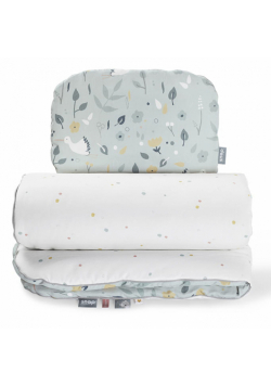 Pościel komplet kołderka i poduszka Flower birds baby