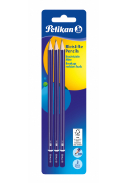 Ołówek GP HB Pelikan 3 sztukI blister