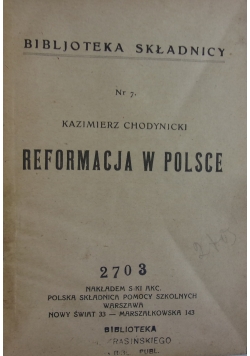 Reformacja w Polsce,