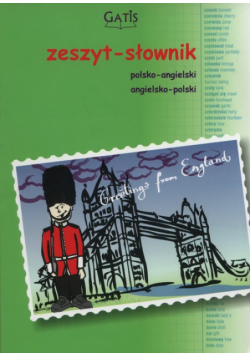 Zeszyt A5 słownik polsko-angielski angielsko-polski w kratkę 96 kartek