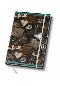 Notes A5 Art book 80 kartek w linie Coffee