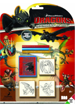 Pieczątki Dragons 3 sztuki
