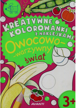 Kreatywne kolorowanki z naklejkami Warzywny świat