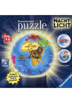 Puzzle 3D Globus podświetlany 72