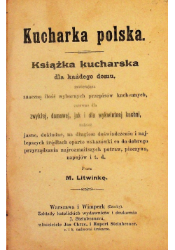 Kucharka Polska 1918 r.