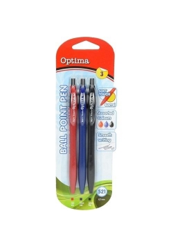 Długopis Soft Touch 521 3 kolory OPTIMA