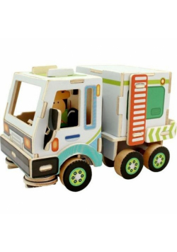 Puzzle drewniane Auto do czyszczenia