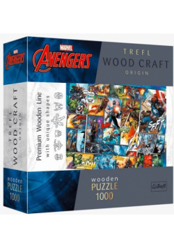 Puzzle 1000 drewniane Komiksowe uniwersum Marvela 20165