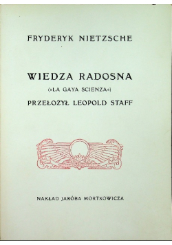 Wiedza radosna Reprint z 1910 r.