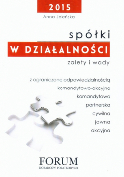 Spółki w działalności gospodarczej