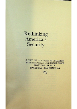 Rethinking Americas Security
