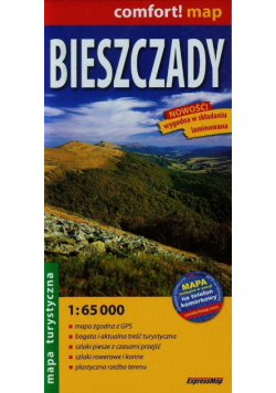 Bieszczady mapa turystyczna 1:65 000