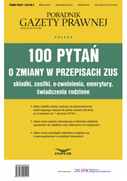 100 pytań o zmiany w przepisach ZUS