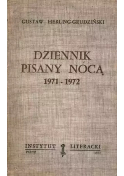 Dziennik pisany nocą 1971 - 1972