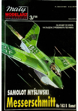 Mały modelarz nr 3/98 Samolot Myśliwski Messerschmitt