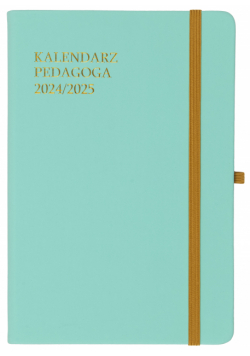 Kalendarz Pedagoga 2024/2025 Salsa A5 tygodniowy akwamaryna