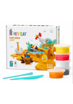 Masa plastyczna Hey Clay Ptaki z farmy HCL15020