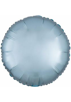 Balon foliowy Lustre Pastel niebieski okrągły 43cm