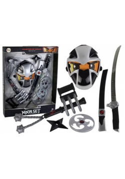 Ninja Zestaw Wojownika Miecz Maska Shuriken Dyski