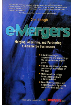 E Mergers Merging Acquiring and Partnering e Commerce Businesses