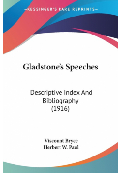 Gladstone's Speeches