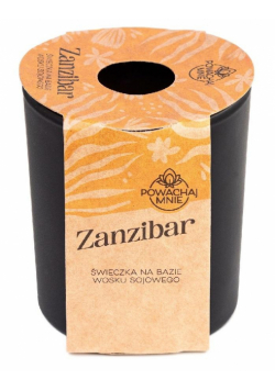 Świeczka sojowa Powąchaj mnie Zanzibar czarna