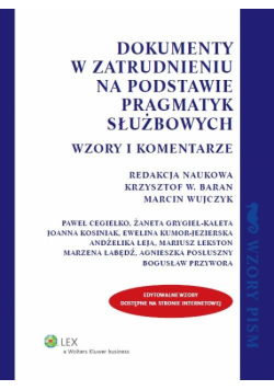 Dokumenty w zatrudnieniu na podstawie pragmatyk służbowych