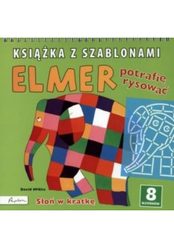 Elmer Książka z szablonami Potrafię rysować