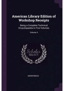 American Library Edition of Workshop Receipts