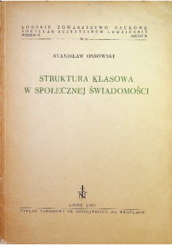 Struktura klasowa w społecznej świadomości