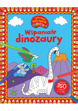 Cyferkowe kolorowanki Wspaniałe dinozaury