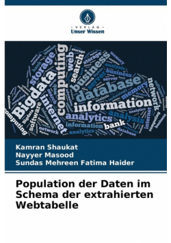 Population der Daten im Schema der extrahierten Webtabelle