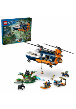 LEGO(R) CITY 60437 Helikopter badaczy dżungli w bazi