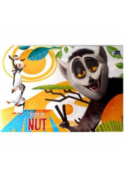 Zeszyt do nut Madagaskar 10 sztuk mix