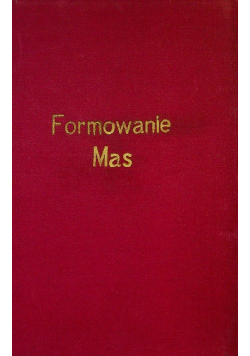 Formowanie mas czekoladowych