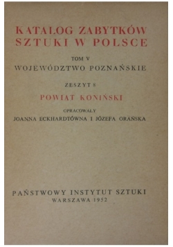 Katalog zabytków sztuki w Polsce, tom V, zeszyt 8