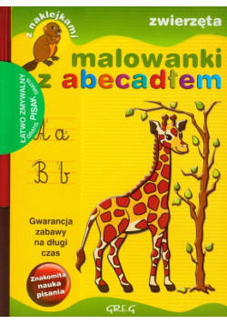 Malowanki z abecadłem Zwierzęta + pisak