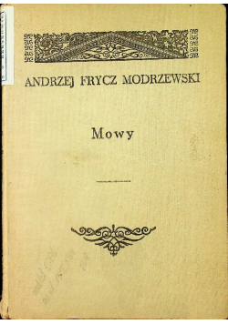 Frycz Modrzewski Mowy