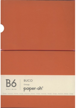 Notatnik B6 Paper-oh Buco Orange gładki
