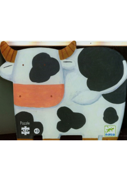 Puzzle w pudełku Krówka