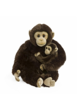 WWF Szympans mama z dzieckiem 30 cm