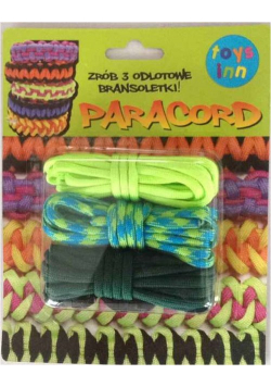Paracord 3 sztuki mix zielony