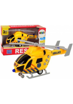 Helikopter ratunkowy ambulans żółty dźwięk światła