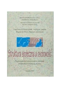 Struktura społeczna a osobowość