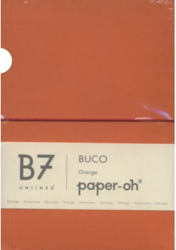 Notatnik B7 Paper-oh Buco Orange gładki