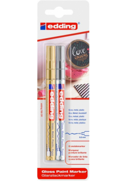 Marker olejowy połyskujący 0,8mm 2 kolory