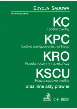 Kodeks cywilny. Kodeks postępowania cywilnego Kodeks rodzinny i opiekuńczy Koszty sądowe cywilne
